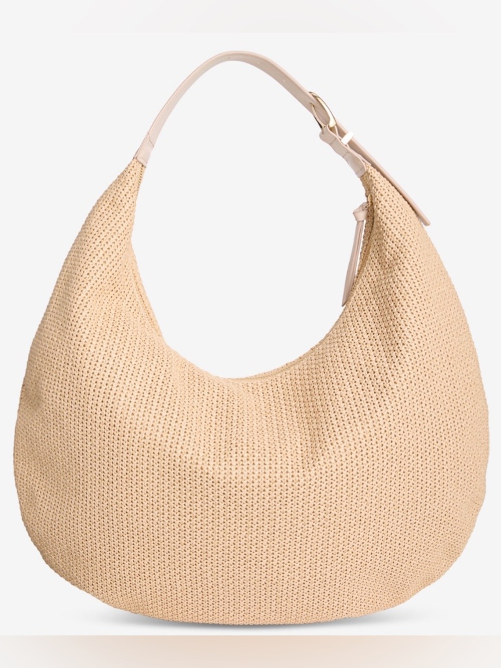 On 34th Joenii Extra-Large Straw Hobo Handbag